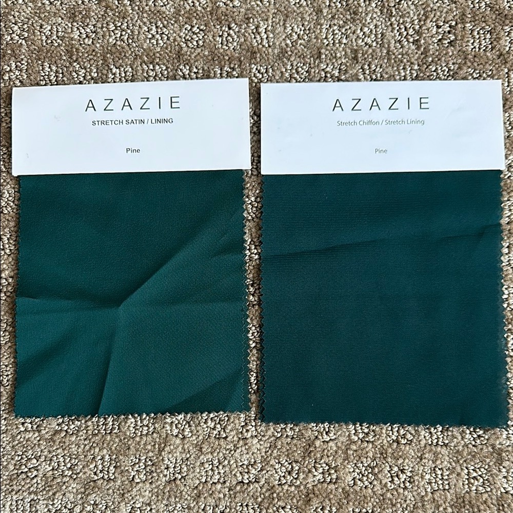 Azazie Bridesmaid Swatches - Satin & Chiffon